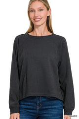 Fleece Raglan Sweatshirt - 3 COLORS