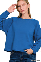 Fleece Raglan Sweatshirt - 3 COLORS