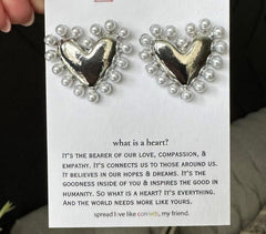 What is a Heart Earrings - GOLD & SILVER