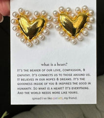 What is a Heart Earrings - GOLD & SILVER