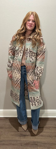 Aztec Long Jacket