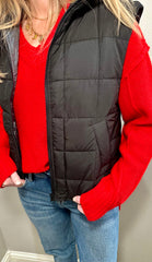 Black Puffer Vest