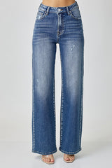 Risen High Rise Wide Leg Jean - Medium Wash